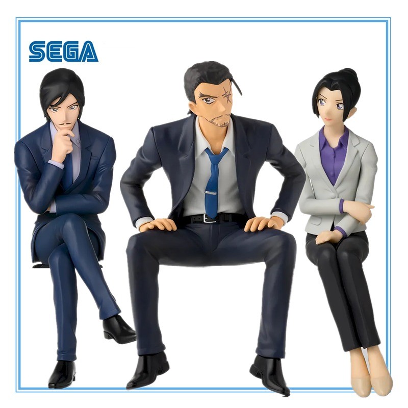 Original SEGA Detective Conan Yamato Kansuke PVC Anime Figures Action Figure Model Toys Christmas