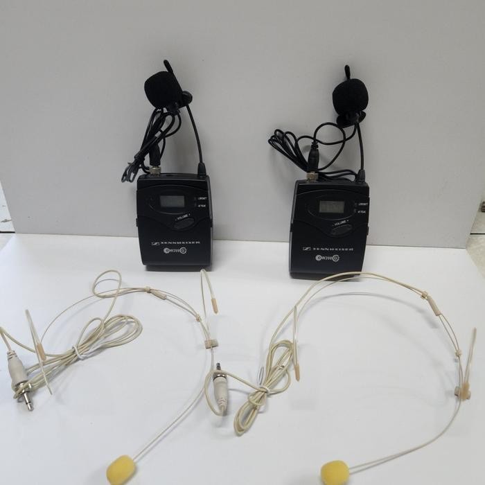 Mic Wireless Sennheiser Ew200 G2 2 Mic Clip On + 2Mic Headset Koper