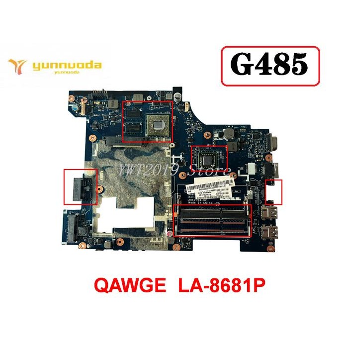 Original For Lenovo G485 Laptop Motherboard QAWGE  LA-8681P Tested Good Free Shipping