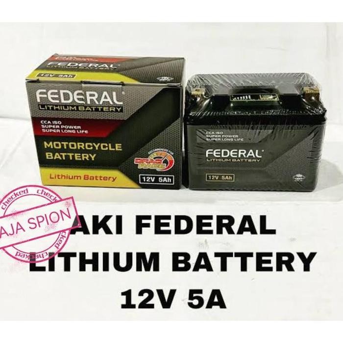 Aki lithium federal gtz5s/aki kering lithium gtz 5s/aki federal lithium/accu kering lithium federal