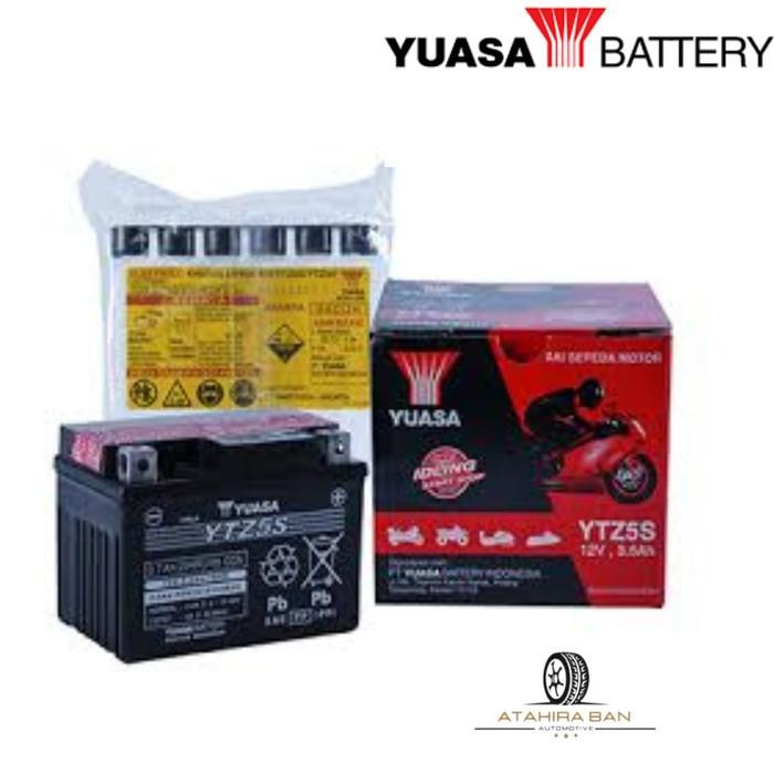 Accu Motor Yuasa YT7C YTZ5S YTZ6V YTZ7V YTX7L-BS YTX9-BS MF AKI KERING