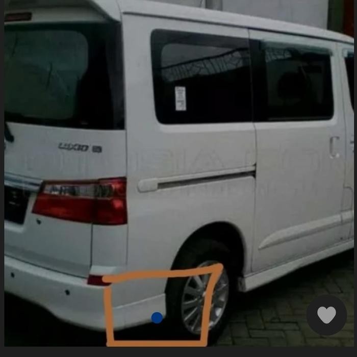 Moulding Bodi Luxio Belakang