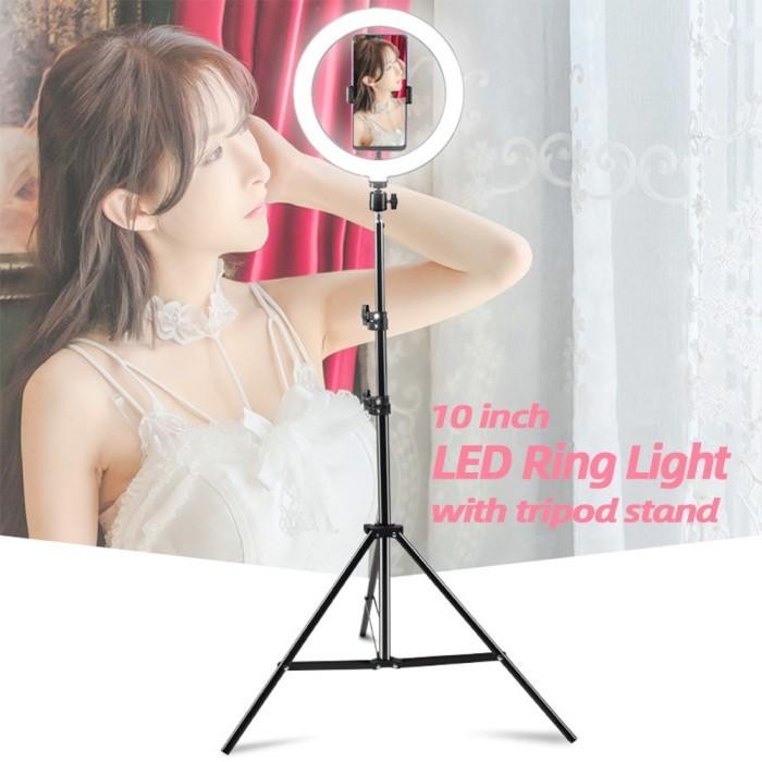 [Expret] Tripod Ring Light 2 Meter Besi Tripot Handphone Panjang Kuat Kokoh