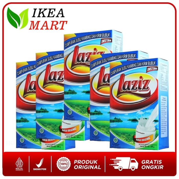 

(Expert) Susu Kambing Etawa Susu Laziz 200 Gram Paket Isi 5 Dus