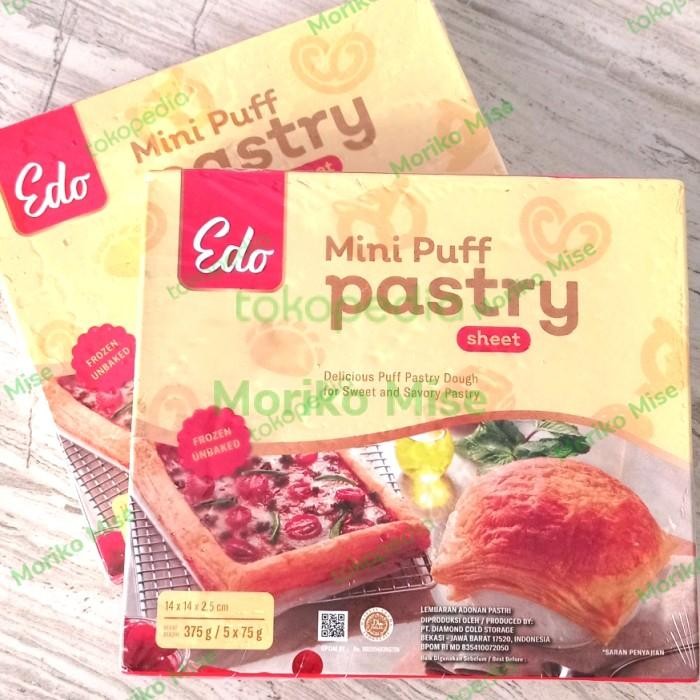

(Expert) edo puff pastry 375 gr / EDO mini puff pastry sheet 14x14 cm