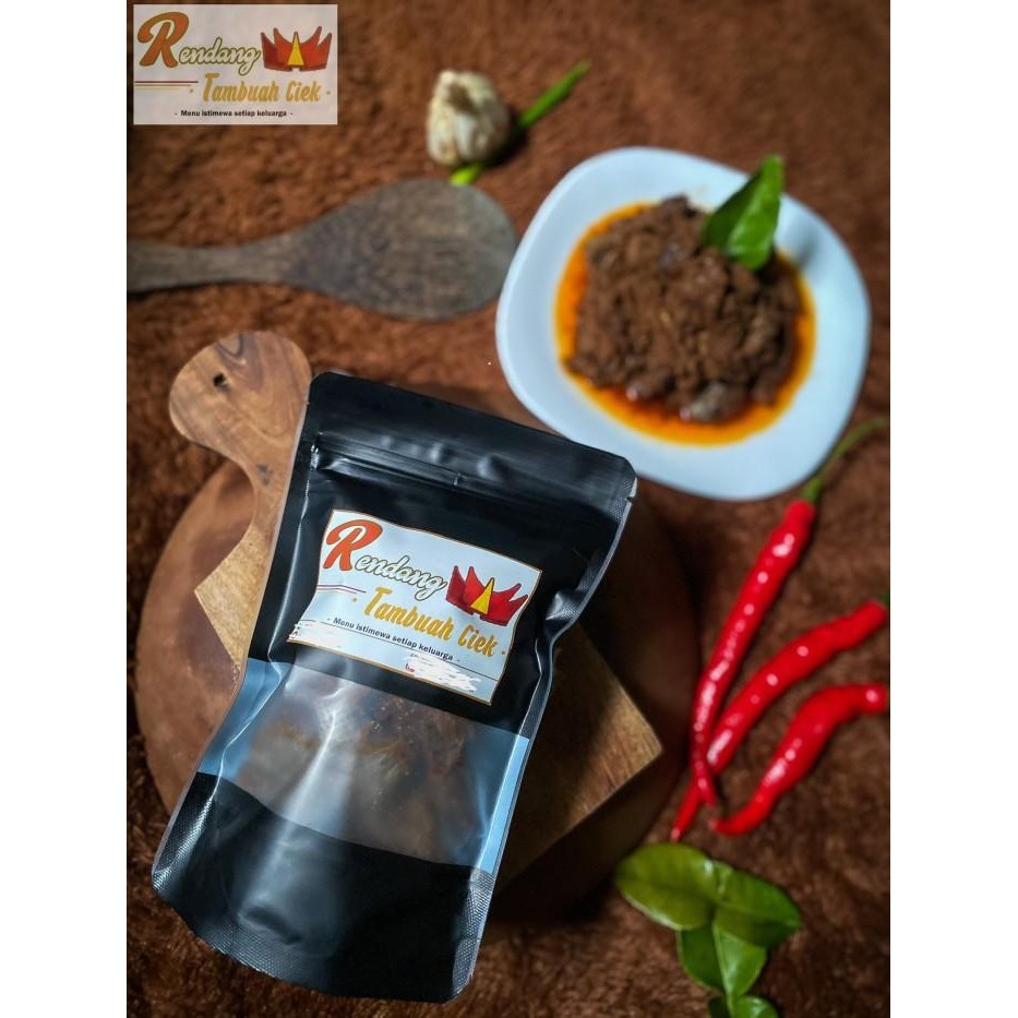 

(Expert) Rendang PADANG Enak (Lamak Bana) MURMER 300GR "Rendang Tambuah Ciek