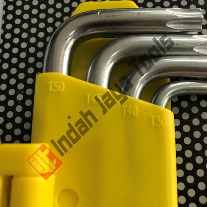 HASSTON 1866-902 Kunci L Set Bintang PANJANG T10-T50 Long Star Prohex