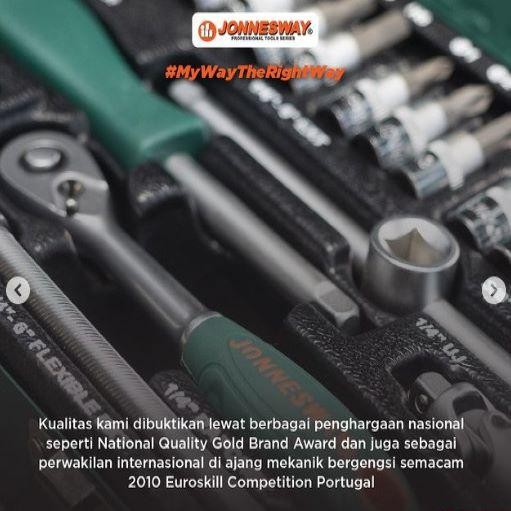 Terlaris Jonnesway 19 Pcs Flexible Ratchet Driver Bit Socket Set - DR0219S