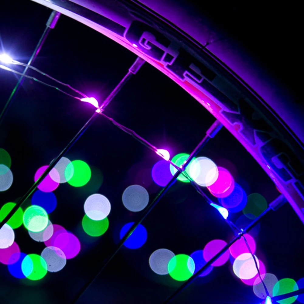 Bicycle Wheel LED Lights Mountain Bike Frame Decoration Lights Bicycle Spoke Lamp Night Riding Wheel