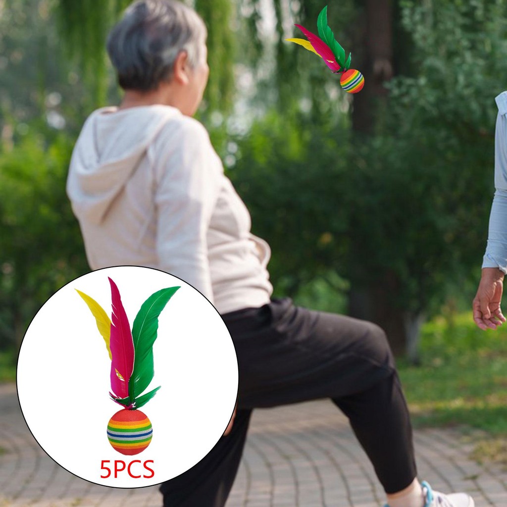 5Pcs Badminton Shuttlecocks, Outdoor Toys Chinese Kick Shuttlecocks, Feather Shuttlecocks, For