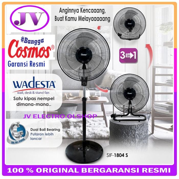 Terbaru Kipas Angin Tornado Besi 18 inch 3in1 / Cosmos SIF-1804 S WADESTA