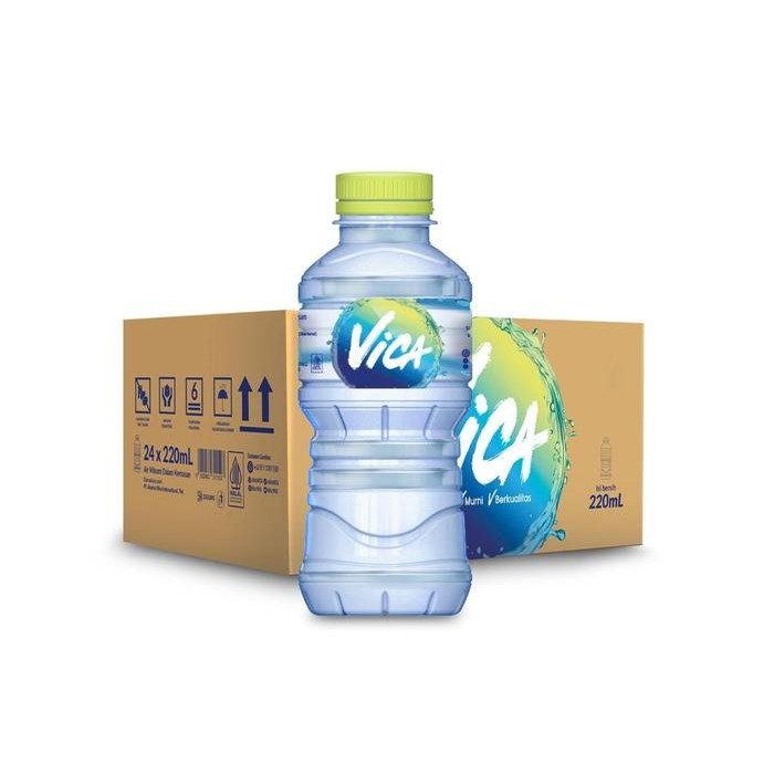 

terlaris Vica 220 Ml - Air Mineral 1 Dus isi 24 Botol