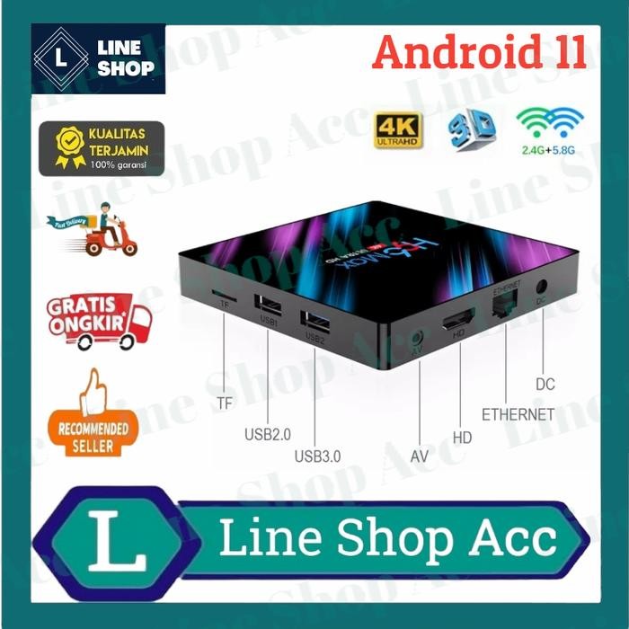 ANDROID TV BOX H96 MAX ANDROID 11 RAM 2GB ROM 16GB / RAM 4 ROM 32 / RAM 4 ROM 64