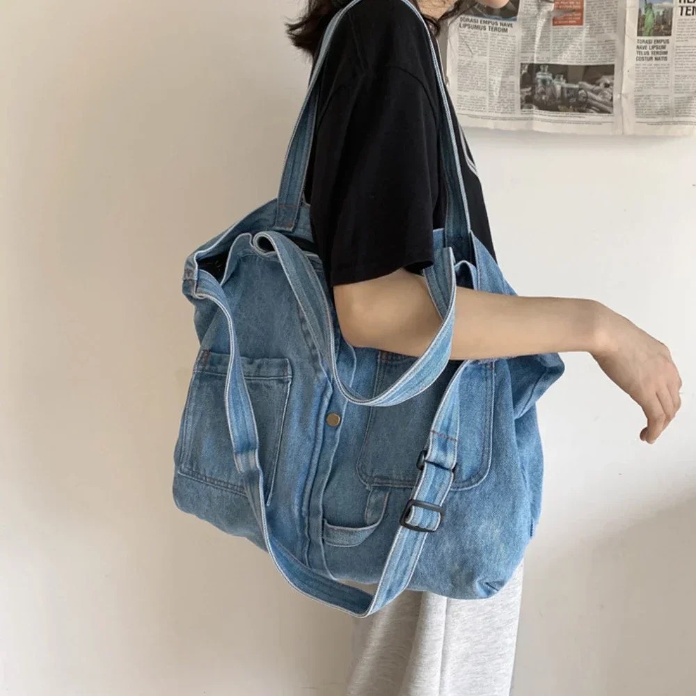 Casual Jeans Bags Denim Shoulder Bags For Women Designer Tote Crosbody Luxury Handbags Denim