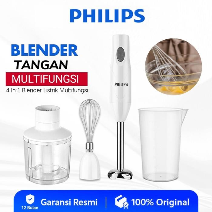 Philips Hand Blender Blender Praktis Multifungsi Blender Genggam Listrik Tangan Stainless Steel Hand