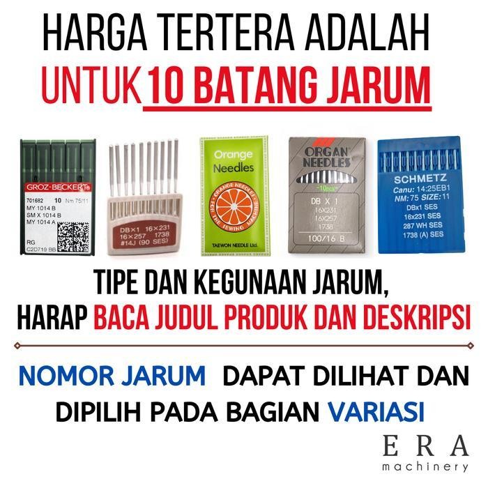 (Expert) Jarum Jahit DPx5 Groz Beckert GB Needles Germany Jerman Jarum 2 Zig Zag Lubang Kancing