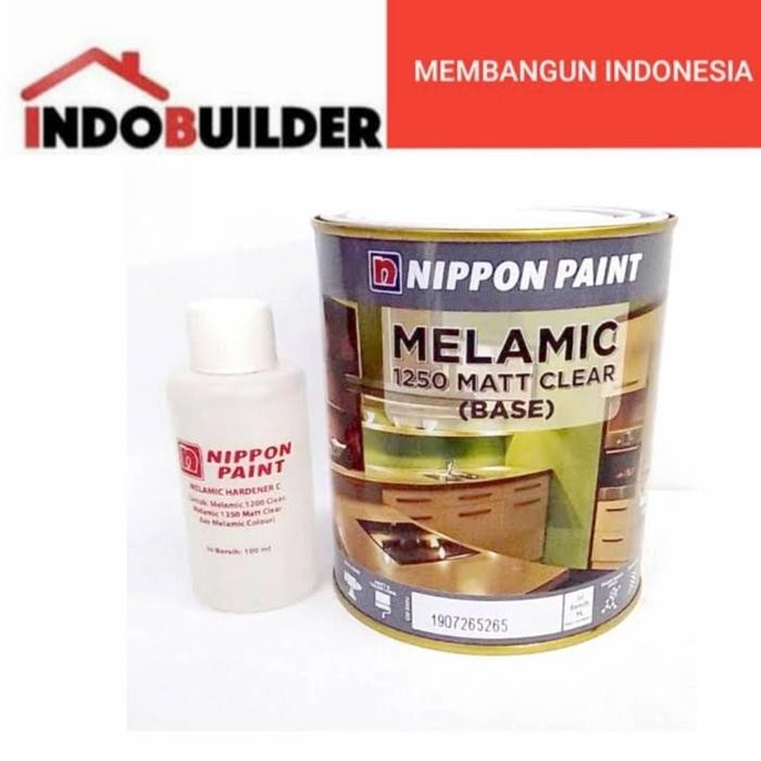 NIPPON PAINT MELAMIC 1250 CLEAR MATT DOFF 1 KG VERNIS KAYU