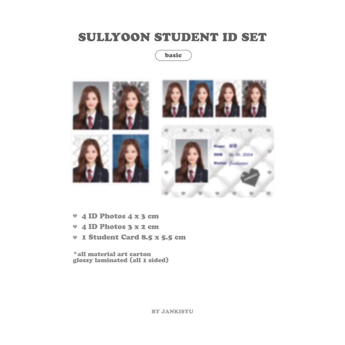 

Student Id Set Kpop Wonyoung Haerin Minji Sullyoon By Jankisyu
