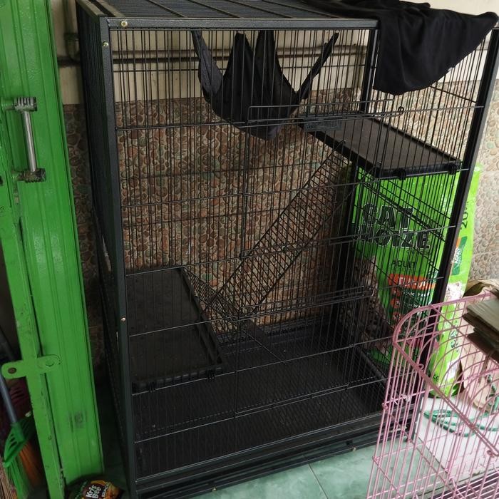 Kandang Tingkat besi octagon Cat-10/ kandang kucing