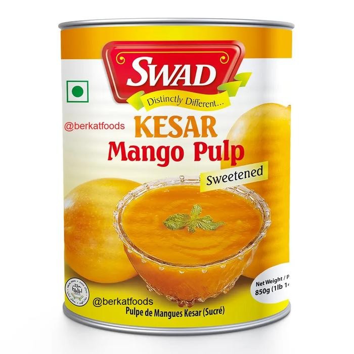 

Kesar Mango Pulp Swad / Gujarat Mangoes Sweetened / Bubur Mangga India