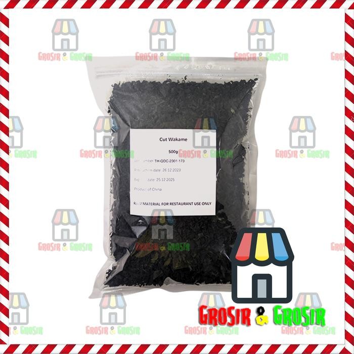 

Osyak.Mart Dried Seaweed / Cut Wakame / Rumput Laut Kering 500 Gr