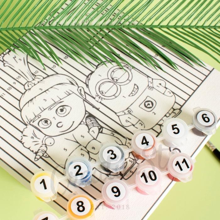 

Promo Paint By Number Diy Painting Kit Canvas Kanvas Lukis 20X20Cm Character Series [Kreate Kit]