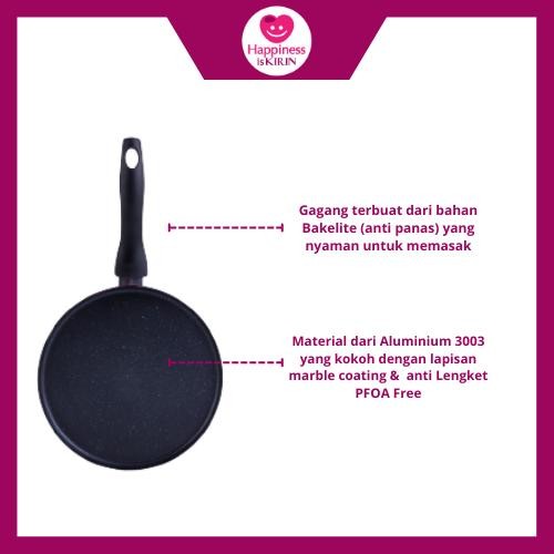 Kirin Pizza Pan Lado-Lado / Wajan Pizza Anti Lengket / Marble Pasti Diskon