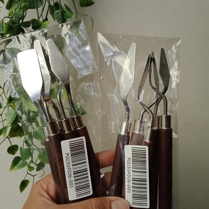 

Promo 5 Pcs Set Palette Knives For Cake Decoration/Art Painting Tbk