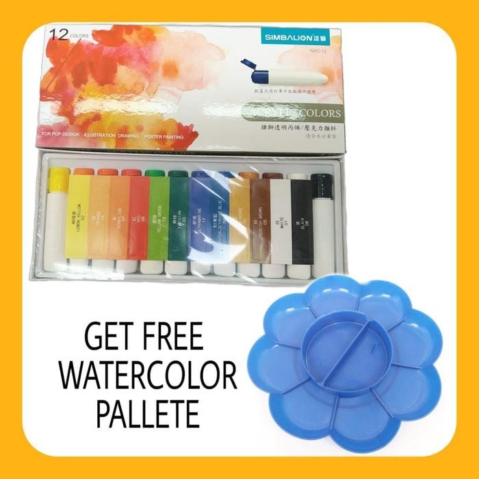 

Promo Simbalion Cat Akrilik Set 12 Warna ( Nac-12) + Free Palet Cat Air Terlaris