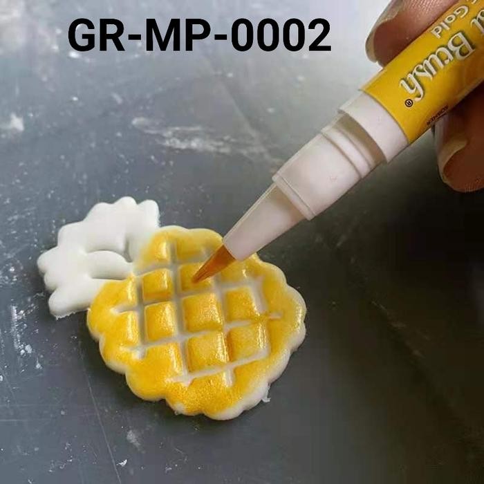 

gr-mp-0002 edible pen color pen brush marker pen warna metalik kode 839