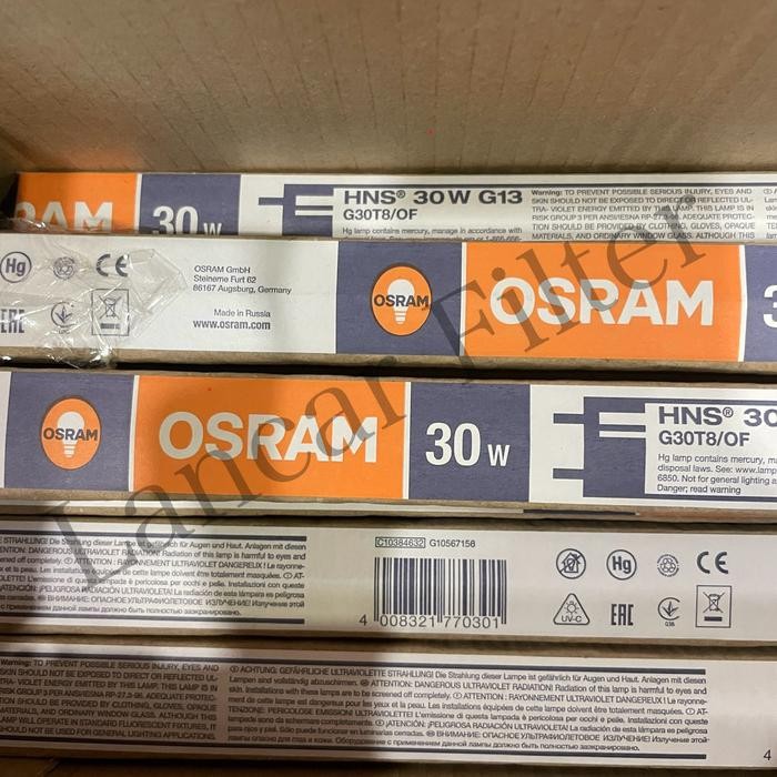 TERBARU LAMPU UV OSRAM 30 WATT / LAMPU UV 30 WATT - MADE IN RUSSIA TERMURAH