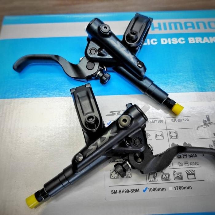 shimano disc brake hydraulic slx m7100 dual 2 piston rem hidrolik 7100