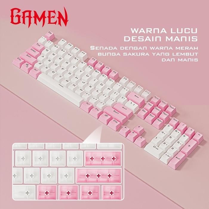 (Expert) Gamen GMK01 / GMK-01 Keycaps Mechanical Keyboard PBT