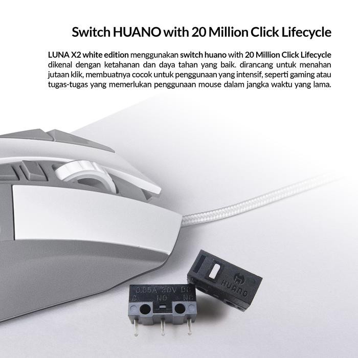 (Expert) DIGITAL ALLIANCE Luna X2 RGB Pixart 3327 Huano Mouse Gaming Ergonomic