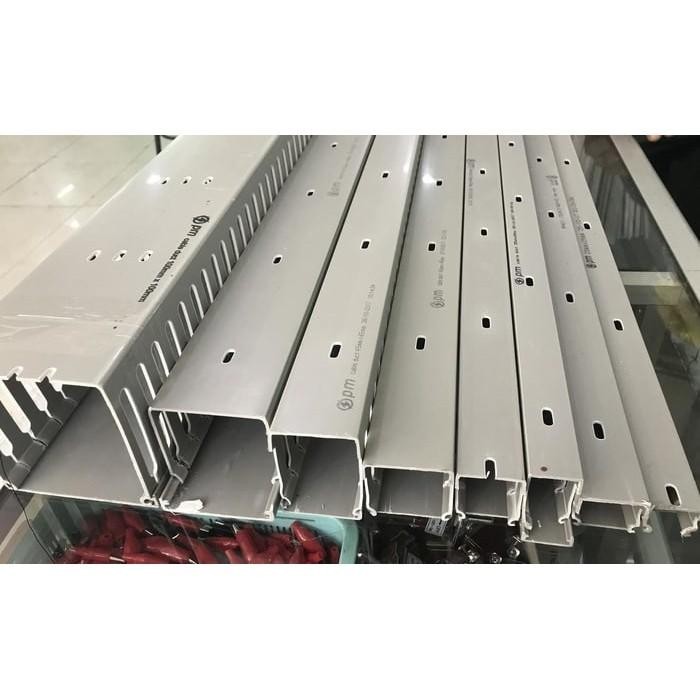 (Expert) Kabel Duct 25x25 / Wiring Duct / Ducting 25x25 LUBANG ABU-PM