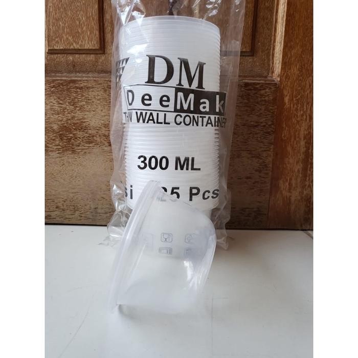 Thinwall DM mangkok bulat 300ML RB isi 25pcs