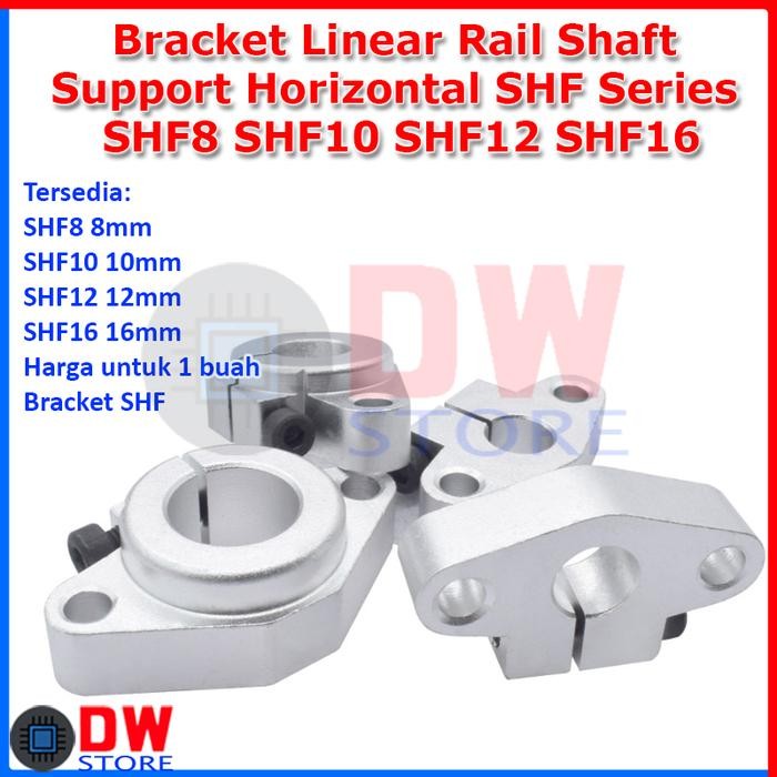 TERLARIS.. Bracket Liniear Rail Support Horizontal SHF SHF8 SHF10 SHF12 SHF16
