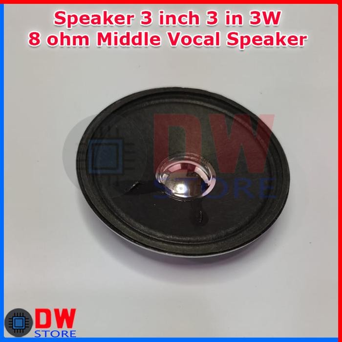 TERLARIS.. Speaker 3 inch 3in 3 in 3W 8 ohm Vokal Middle Mid Medium Speaker