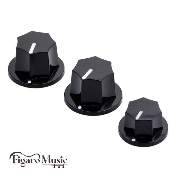 Kesuor- Knop Fender Jazz Bass - 1 Set Hitam