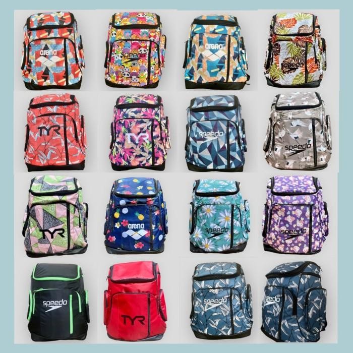 TERLARIS PREMIUM Tas Ransel Renang 45L / TYR, Speedo, Arena