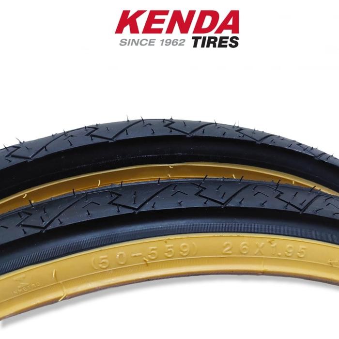 Ban Luar Kenda 26X1.95 559 26 X 1.95 195 Skinwall Tanwall Coklat