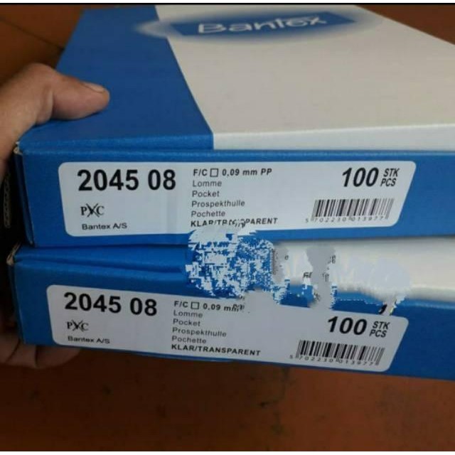 

Ready- Pp Pocket Bantex F4 Folio 2045 Antiglare 0.09Mm (1 Pak 100 Pcs)