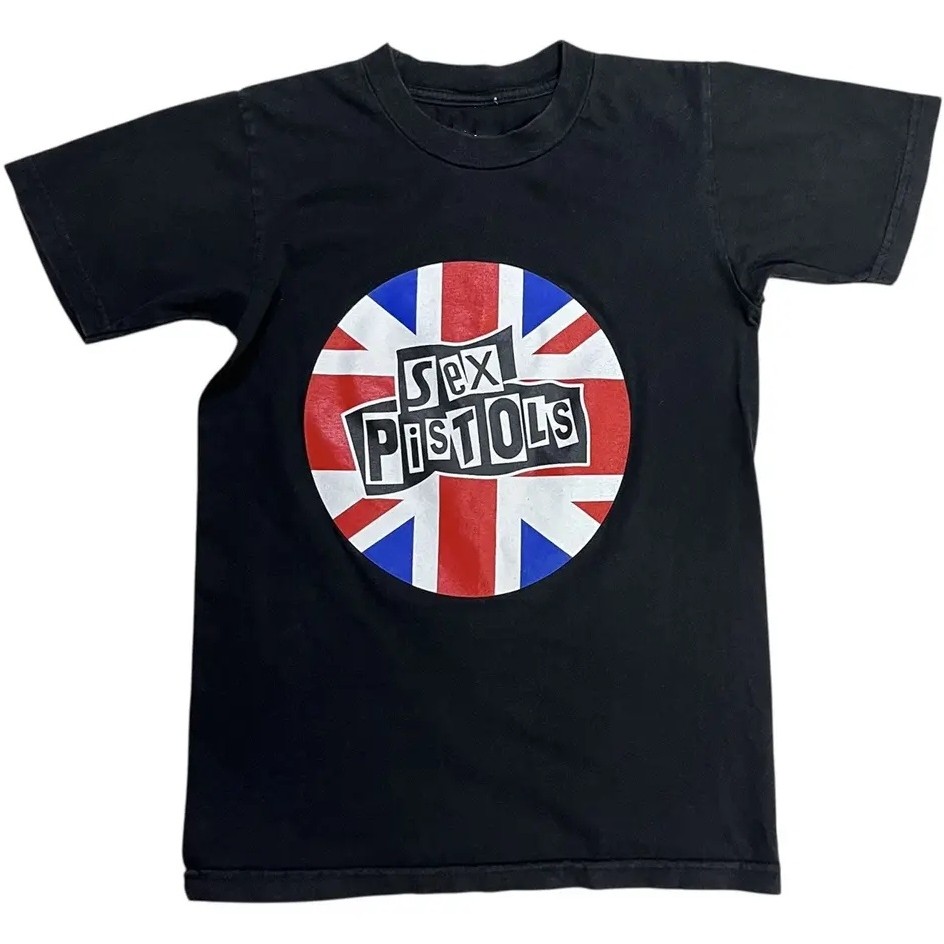 Kaos Dewasa Logo Sex Pistols Katun Unisex Pria Wanita