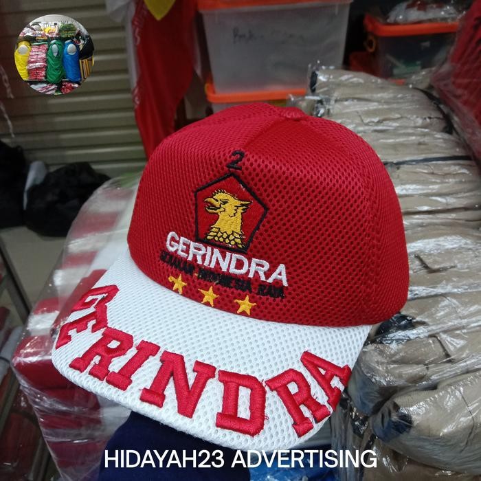 topi Gerindra exclusive topi Gerindra atribut gerindra partai gerindra