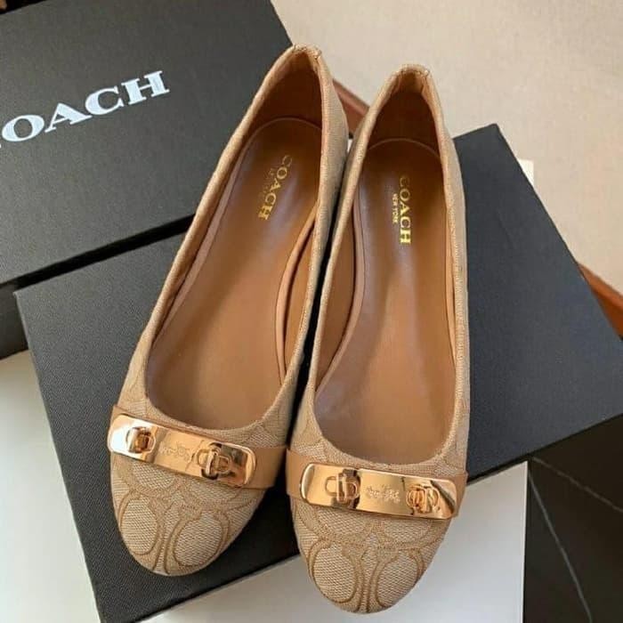 Sepatu Flatshoes Coach Ladies Casual Flat Shoes