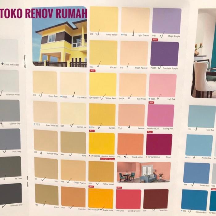 Cat Tembok Vinilex 5Kg (Bebas Pilih Warna) Cat Tembok Vinilek 1 Galon #Gratisongkir