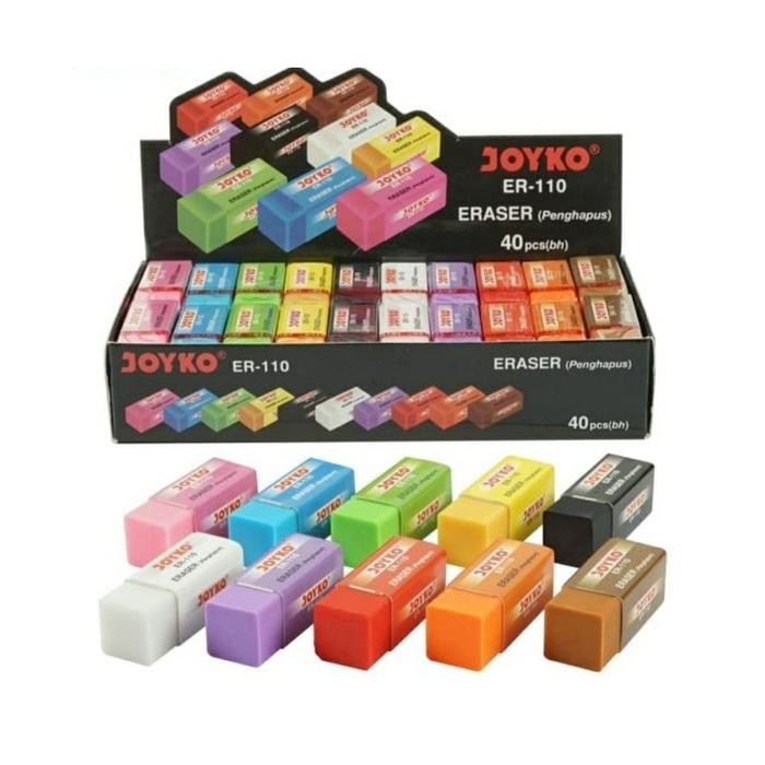 

(PACK) Penghapus Pensil Kecil Warna Warni - Joyko ER-110