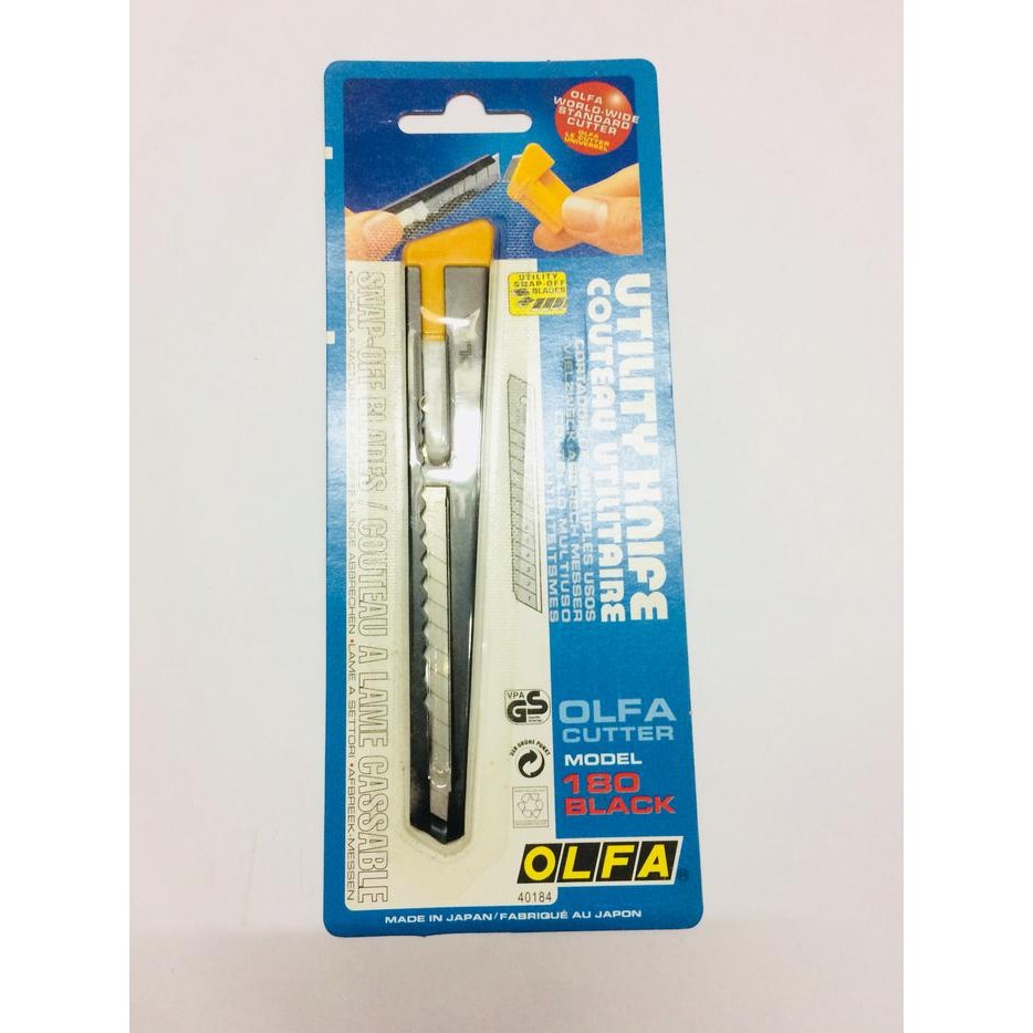 

CUTTER OLFA 180 BLACK ORIGINAL KODE 599