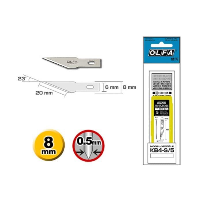 

PISAU REFILL BLADE OLFA KB4-S/5 UNTUK CUTTER AK-4 KODE 118