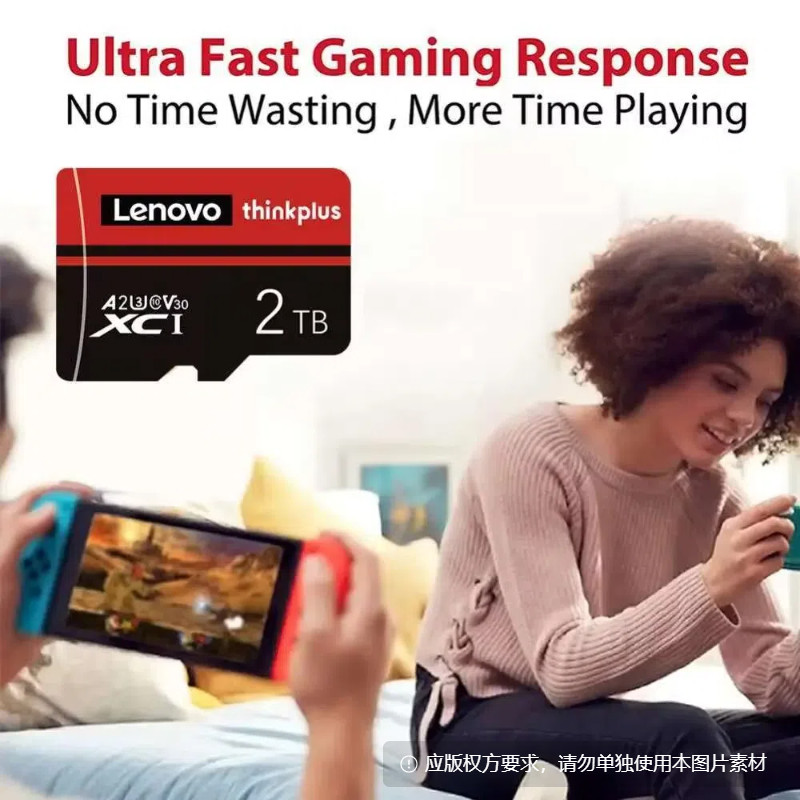 Lenovo 2TB Micro SD Card Memory Card 1TB 512GB SD Card 256GB Ultra-fast Transfer Micro TF SD Card